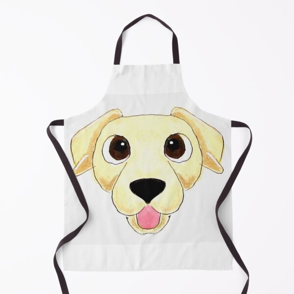 Yellow Lab Cartoon Apron