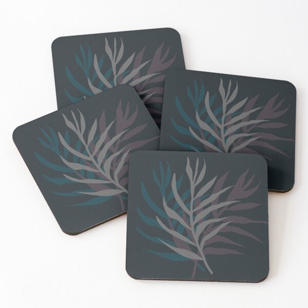 Item preview, Palm leaves on the dark background - toned designed and sold by korasi.