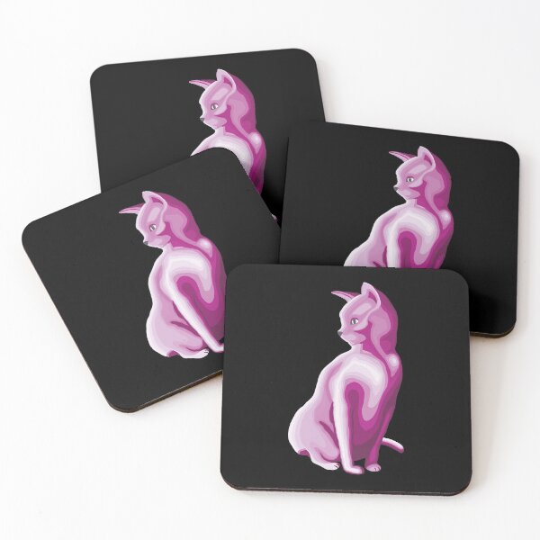 Item preview, Cat Contour Line Art - Red-Toned Purple designed and sold by yellowkats.