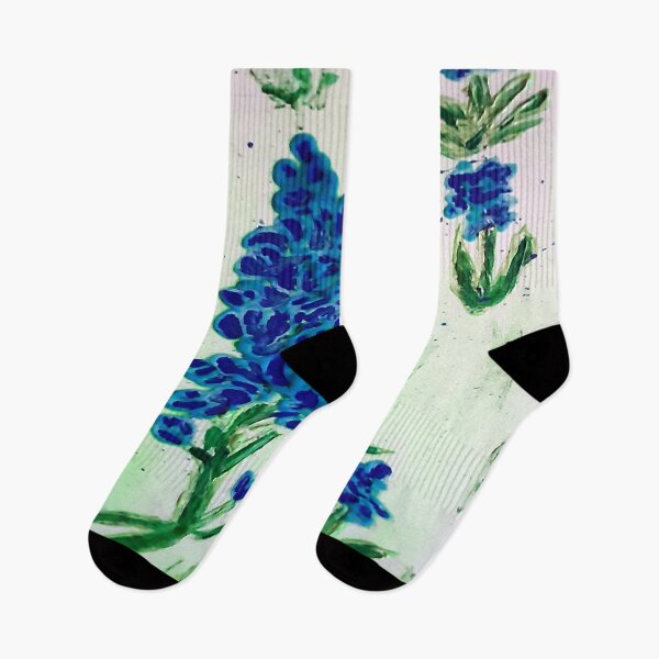 Item preview, blue bonnets on green designed and sold by dfwilliamson.