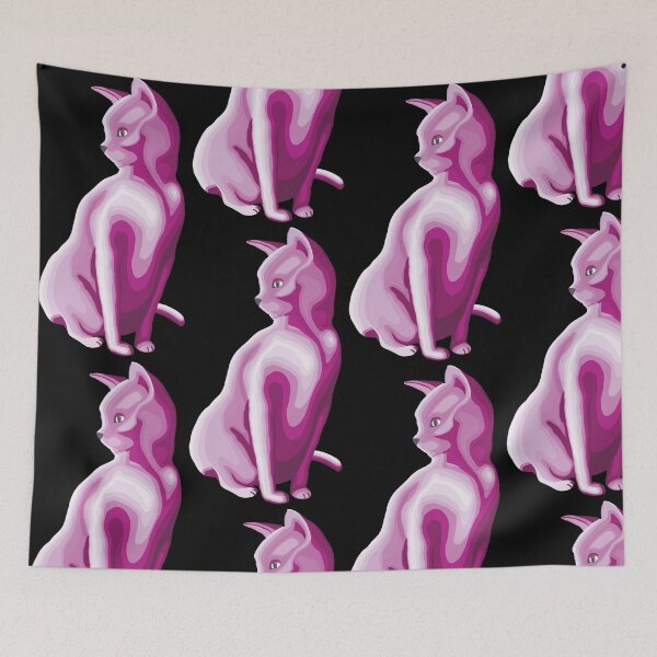 Item preview, Cat Contour Line Art - Red-Toned Purple designed and sold by yellowkats.