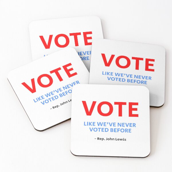 Item preview, VOTE like we've never voted before - Rep John Lewis designed and sold by Inspirationmotivation.