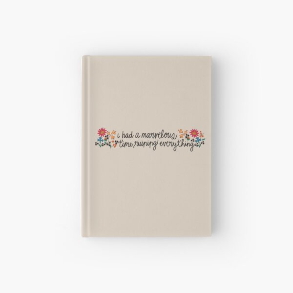 Pasé un tiempo maravilloso arruinándolo todo / Taylor Swift Folklore Cuaderno de tapa dura