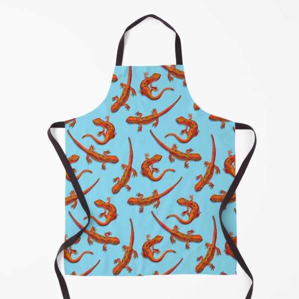 Item preview, Eastern Newts Orange on Blue by Robert Phelps designed and sold by RobertPhelpsArt.