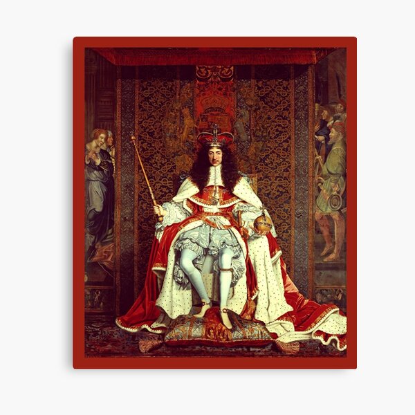 King Charles II Enthroned Canvas Print