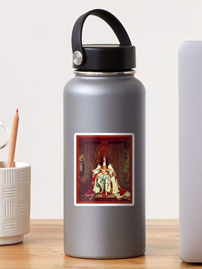 Thumbnail 1 of 3, Sticker, King Charles II Enthroned designed and sold by MoriVond.