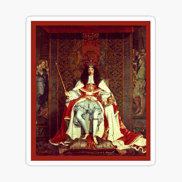 King Charles II Enthroned Sticker