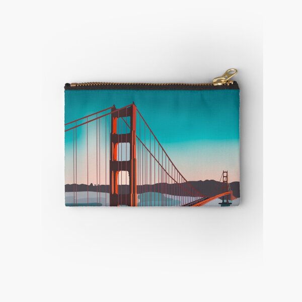 Item preview, sunset at the golden gate bridge, san francisco, digital illustration  designed and sold by robinverheul.