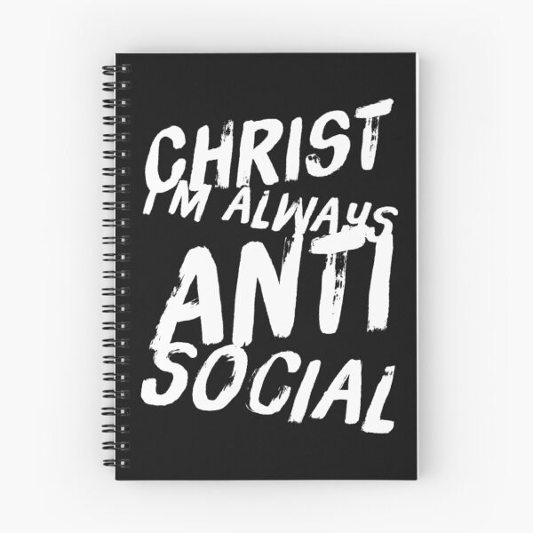 Item preview, Christ Im Always Anti Social designed and sold by Tatt-Hooligans.