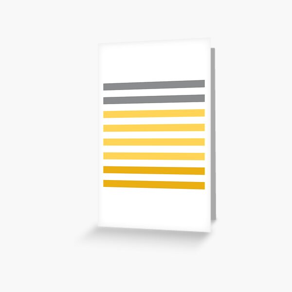 Stripes Gradient - Yellow Greeting Card