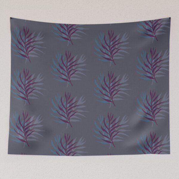 Item preview, Palm leaves on the grey background - toned designed and sold by korasi.