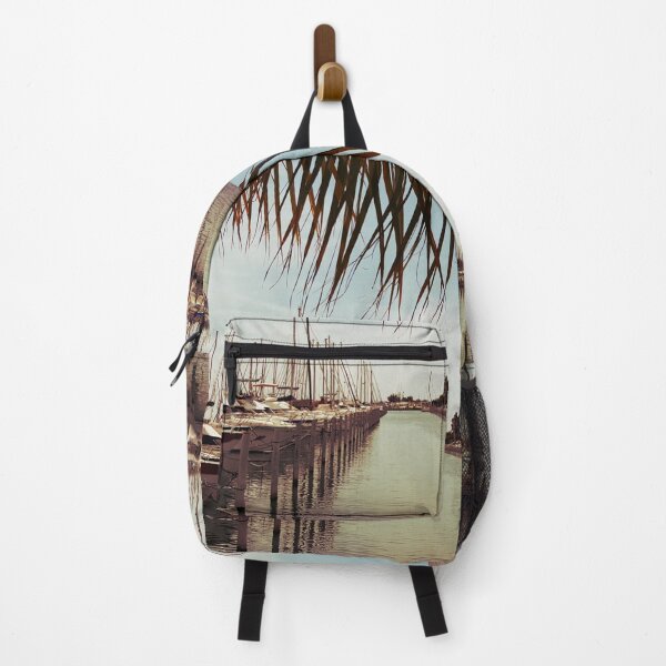 Item preview, Harbor and palm escape (LGM photo worked nostalgically) designed and sold by NatureNature.