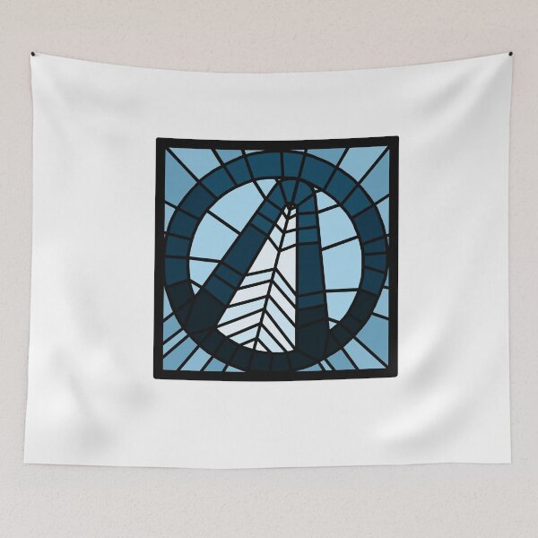 Item preview, Vault Symbol Stained Glass - blue designed and sold by HighFives555.