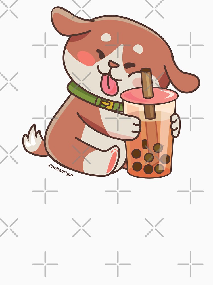 Cute Dog Boba Artwork by BobaOrigin