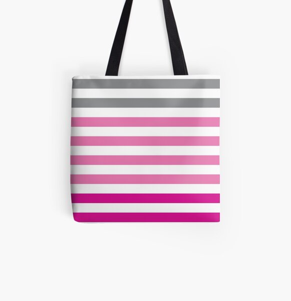 Stripes Gradient - Pink Tote bag doublé