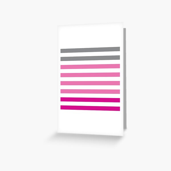 Stripes Gradient - Pink Greeting Card