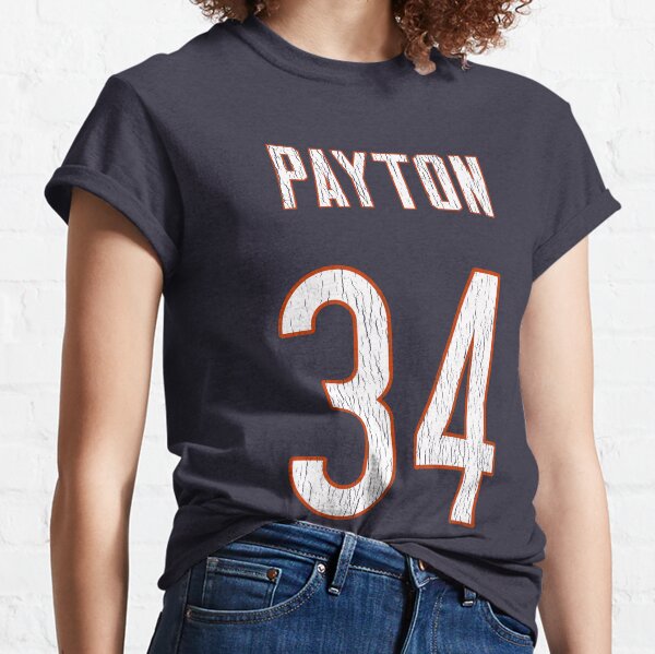 80s Chicago Bears Walter Payton Jersey #34 NFL Football T-Shirt Medium