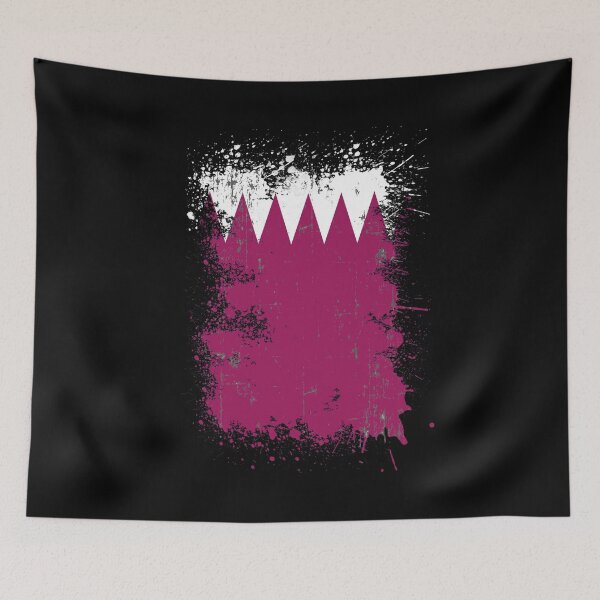 Artikelvorschau, Katar Flagge Farbspritzer Farbklecks Kunst entworfen und verkauft von Argentini.