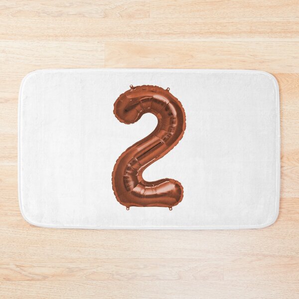 Item preview, Two Number 2 Metallic Copper Mylar Foil Helium Balloon for Two Year Old Toddler Birthday  designed and sold by Birthdates.