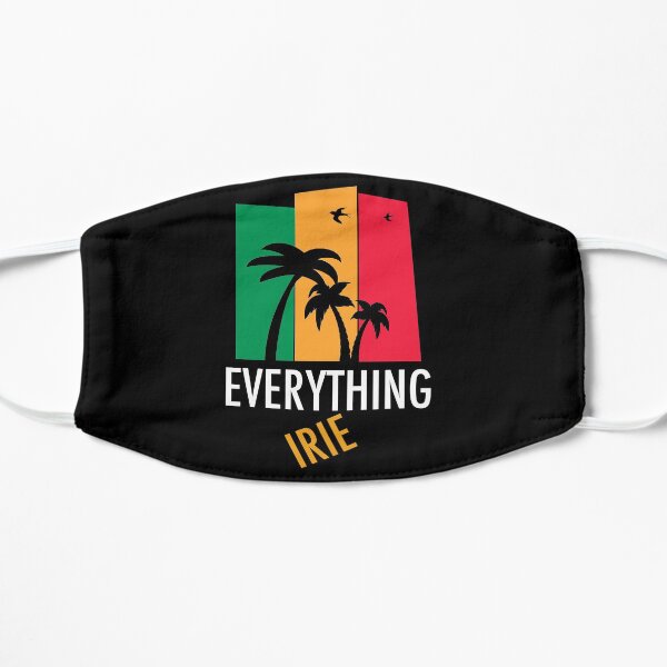 Tout Irie Rasta Reggae Jamaica Good Vibes Only Masque sans plis