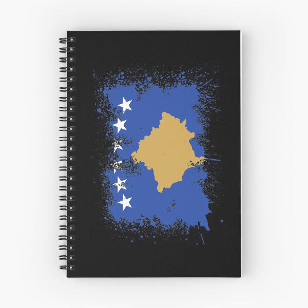 Item preview, Kosovo flag color splash art stain designed and sold by Argentini.