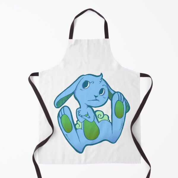 Artikelvorschau, Fussy Bunny in Blau auf Grün entworfen und verkauft von SimplyKitt.