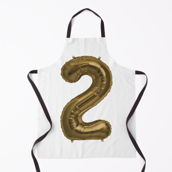 Item preview, Two Number 2 Metallic Bronze Mylar Foil Helium Balloon for Two Year Old Toddler Birthday designed and sold by Birthdates.