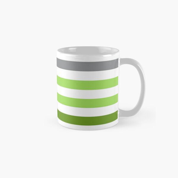 Stripes Gradient - Green Classic Mug
