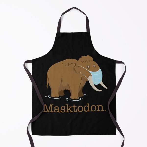 Item preview, Masktodon - Mastodon Wearing Mask - Dark Background designed and sold by tanimator.