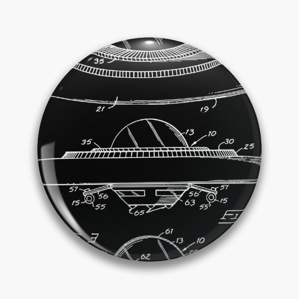 Item preview, UFO, Flying saucer 1980 Real Patent Art designed and sold by thepatentstudio.