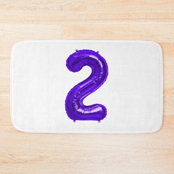 Item preview, Two Number 2 Metallic Purple Mylar Foil Helium Balloon for Two Year Old Toddler Birthday  designed and sold by Birthdates.