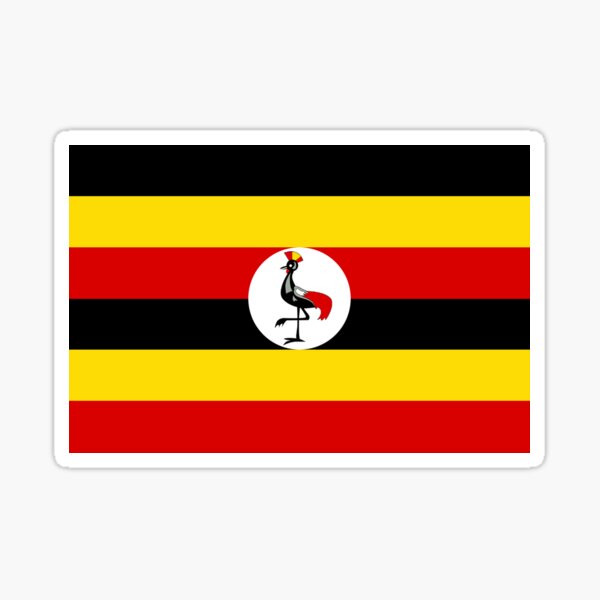 Uganda Flag Stickers Redbubble