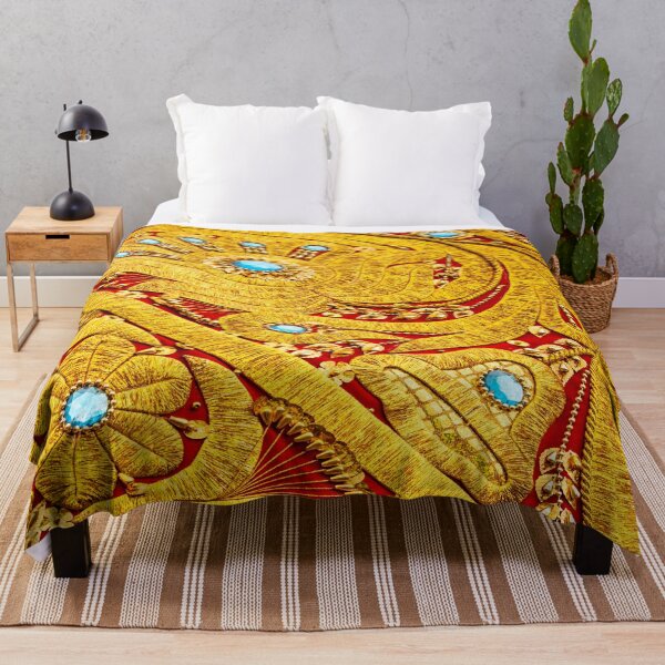 Item preview, Rich, Colorful Luxury Bejeweled Embroidery Textile Texture designed and sold by UrTops.