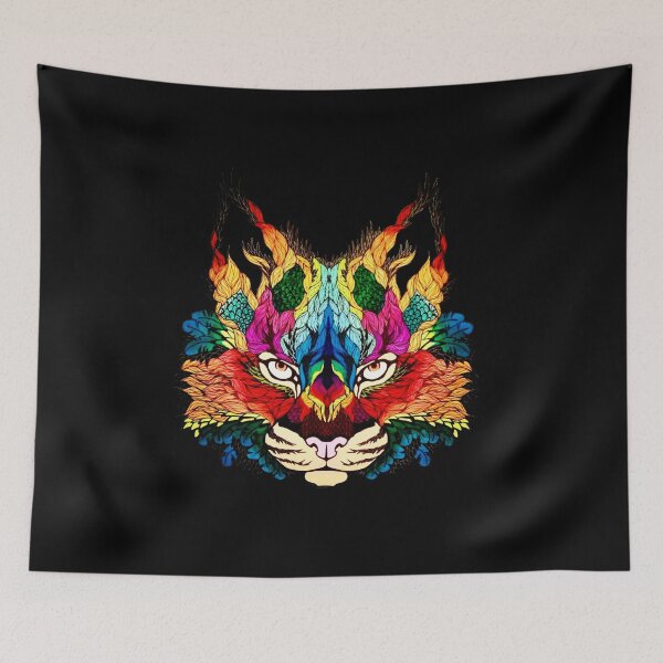 Item preview, Vibrant Lynx Cat designed and sold by MyStrangeStudio.