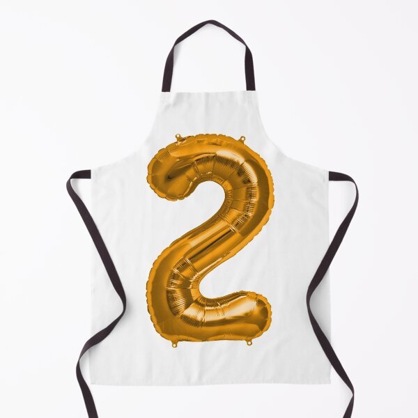 Item preview, Two Number 2 Metallic Orange Mylar Foil Helium Balloon for Two Year Old Toddler Birthday designed and sold by Birthdates.