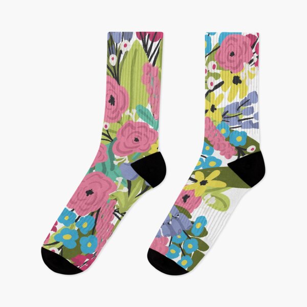 Item preview, Bold Floral on White designed and sold by Quick Brown Fox Canada.