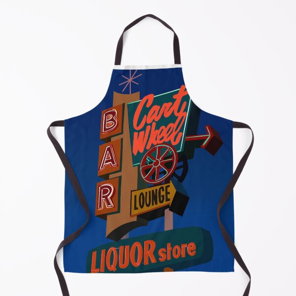 Item preview, neon sign digital illustration (liquor store, bar, lounge, cartwheel) designed and sold by robinverheul.