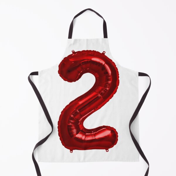 Item preview, Two Number 2 Metallic Bright Red Mylar Foil Helium Balloon for Two Year Old Toddler Birthday designed and sold by Birthdates.