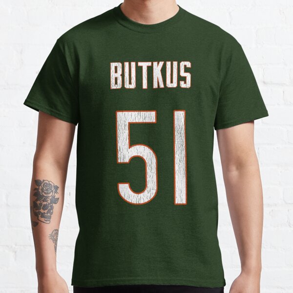 Dick Butkus Chicago Bears Men's Green St. Patrick's Day Name & Number  T-Shirt