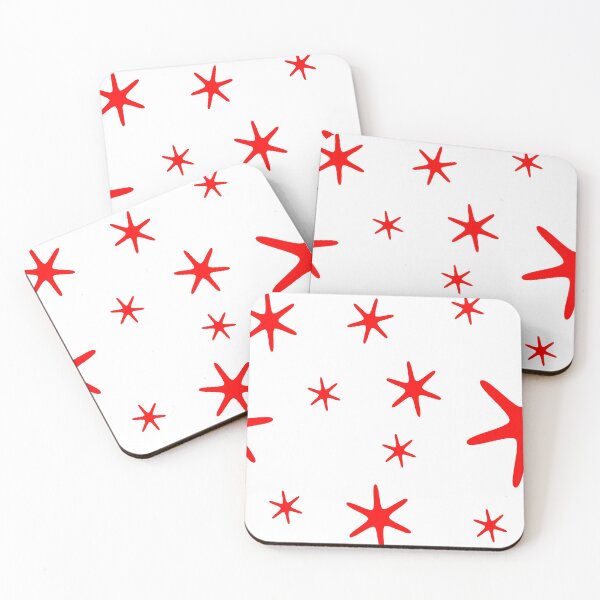 Item preview, Red stars on neutral background designed and sold by lauprizan.