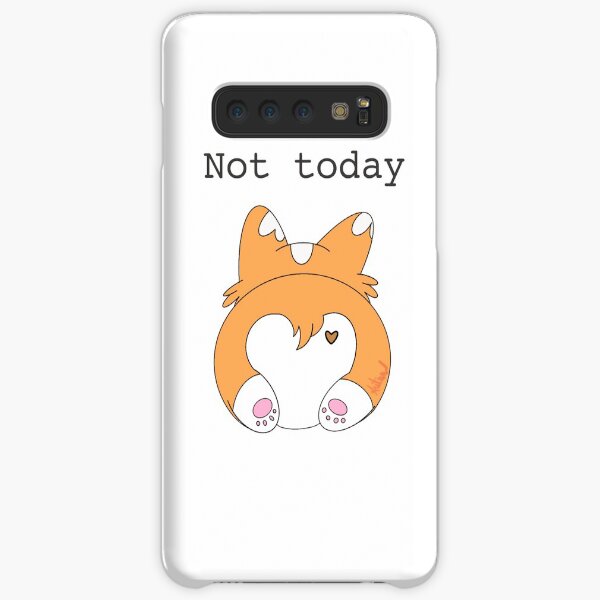 Not today corgi Samsung Galaxy Snap Case