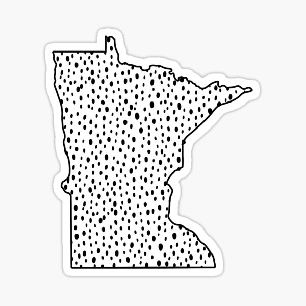 "Minnesota Dot Design" Sticker for Sale by AlysesArt Redbubble