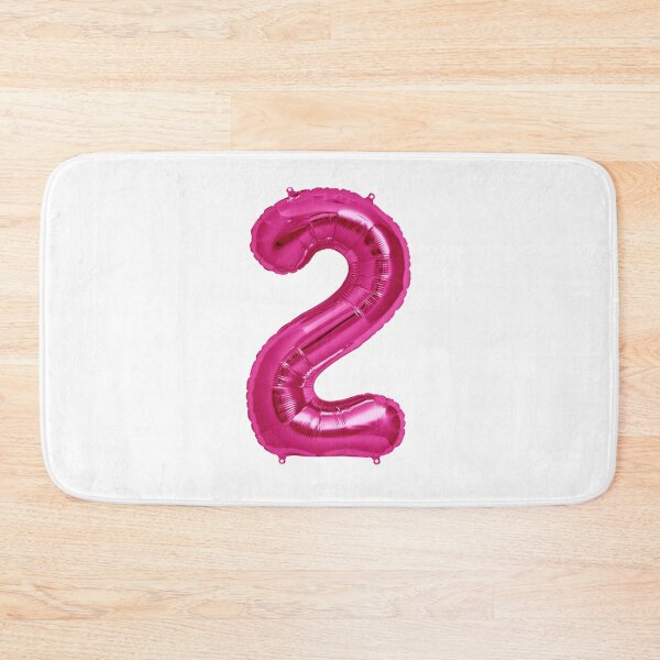 Item preview, Two Number 2 Metallic Hot Pink Mylar Foil Helium Balloon for Two Year Old Toddler Birthday  designed and sold by Birthdates.