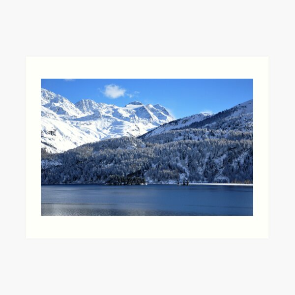 Swiss Mountain Grandeur, St. Moritz, Switzerland Art Print
