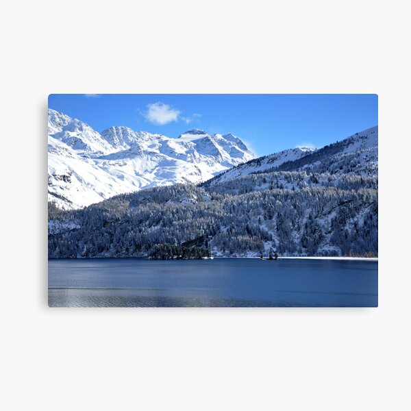 Swiss Mountain Grandeur, St. Moritz, Switzerland Canvas Print