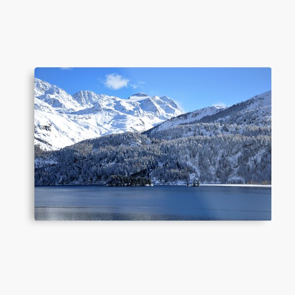 Swiss Mountain Grandeur, St. Moritz, Switzerland Metal Print