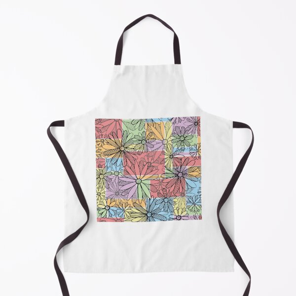 Item preview, Patchwork Flowers and Stripes Pattern designed and sold by SimplyKitt.