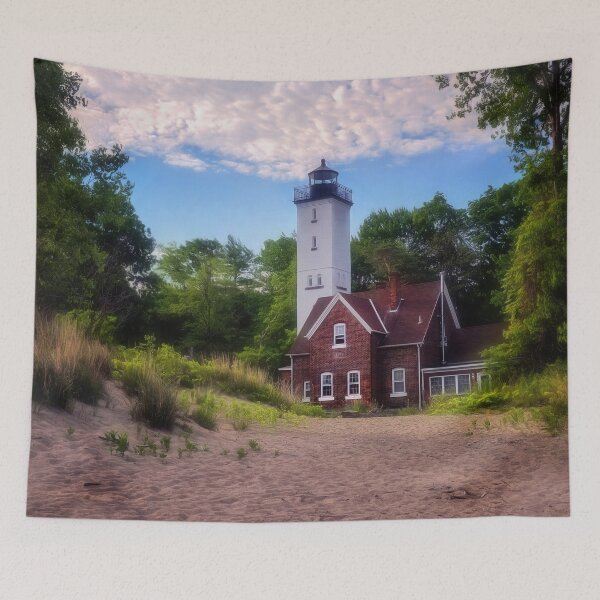Item preview, Morning at the Light - Presque Isle State Park - Erie, PA designed and sold by Kathy Weaver.