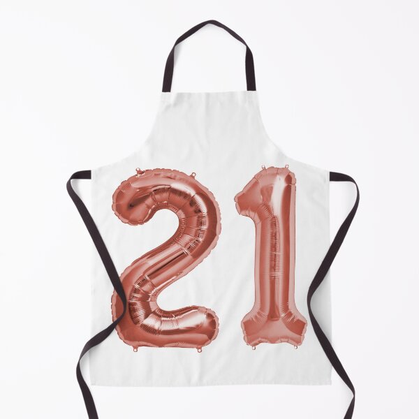 Item preview, Rose Gold 21st Birthday Metallic Helium Balloons Numbers designed and sold by Birthdates.