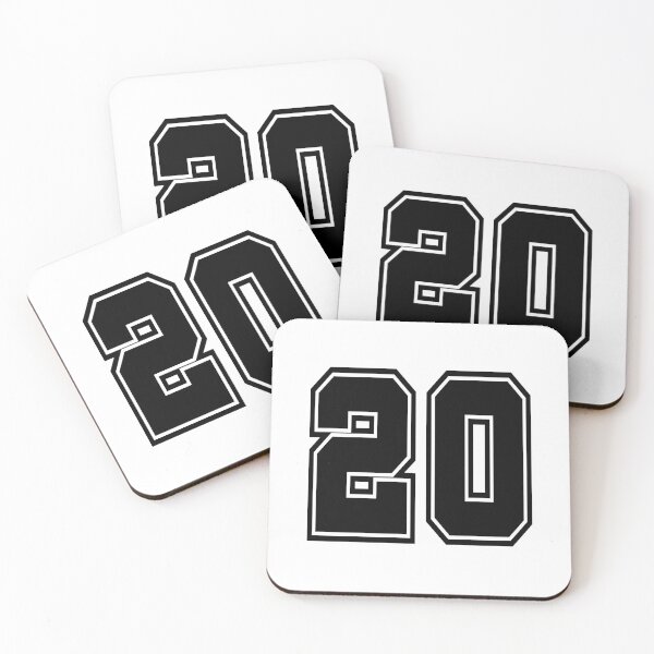 Item preview, 20 back number college style football soccer number designed and sold by GeogDesigns.